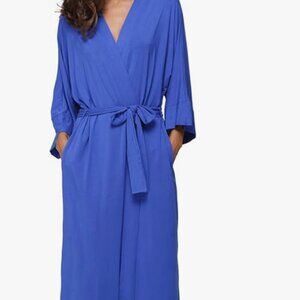 LulaRoe Floor Length Size Small Navy Blue Robe